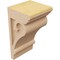 Ekena Millwork 6"W x 6"D x 12"H Wide Mayflower Rough Cedar Woodgrain TimberThane Corbel, Primed Tan CORUR06X06X12MAYRCPR - alternate 4
